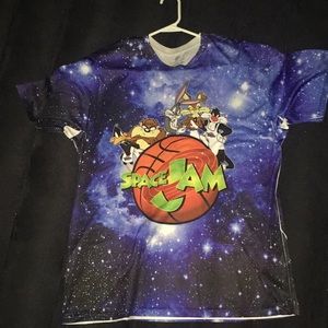 Blue Space Jam shirt
